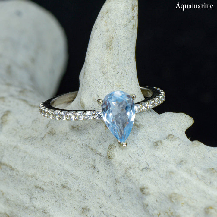 Pear Solitaire Ring - ***CHOOSE YOUR STONE***