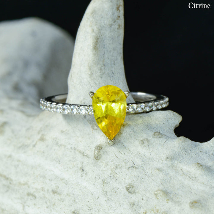 Pear Solitaire Ring - ***CHOOSE YOUR STONE***