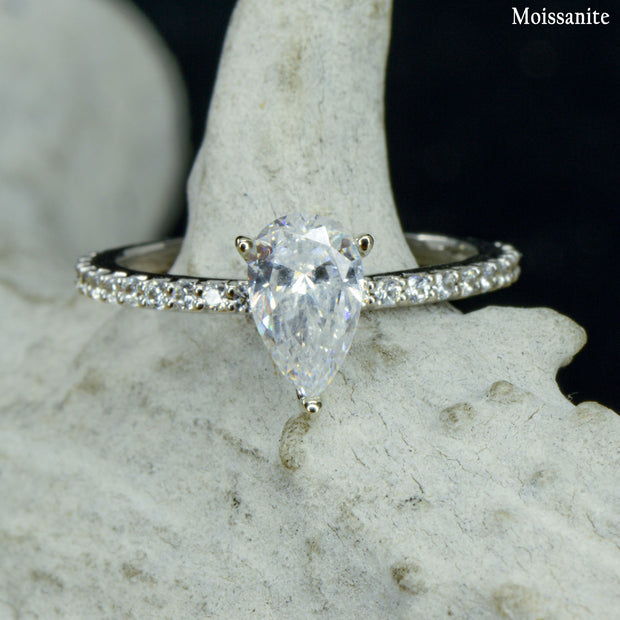 Pear Solitaire Ring - ***CHOOSE YOUR STONE***