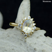 Oval Halo Oval Halo Ring - ***CHOOSE YOUR STONE***
