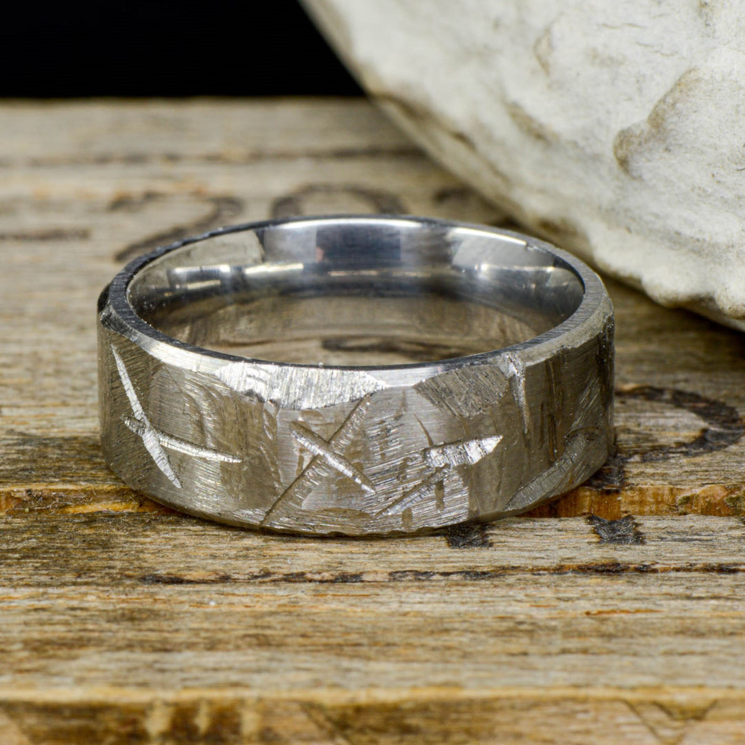 Weathered/Hammered Metal Ring